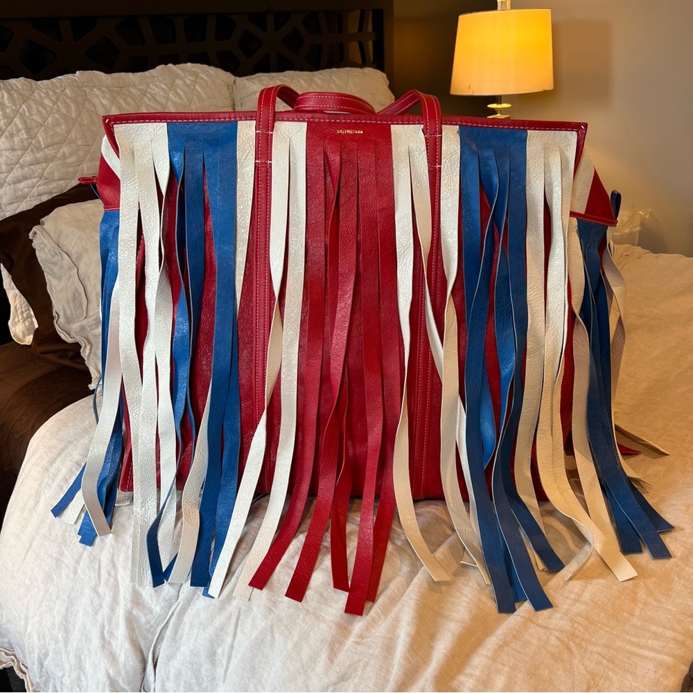 Balenciaga XL Fringe Bazar Tote